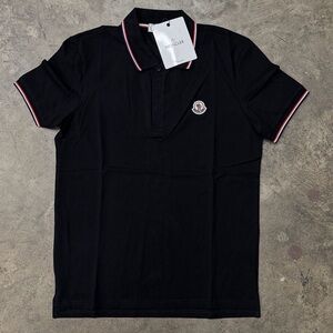 Black Moncler Polo | Never Worn | Size Large